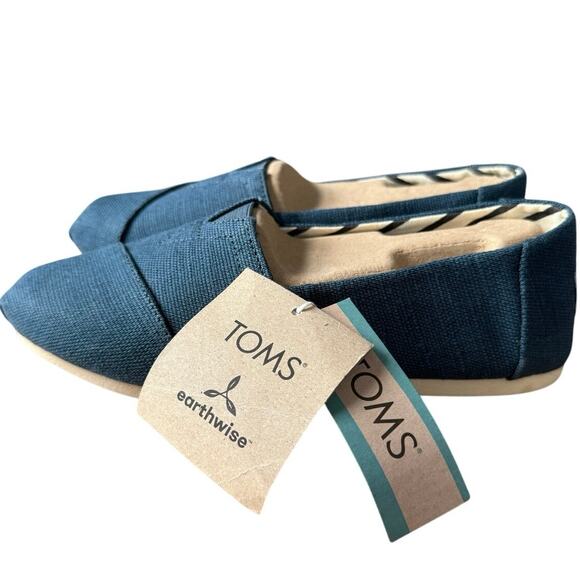 TOMS Alpargata Heritage Canvas Cobalt Slip-On - Women's Size 6 - Picture 5 of 7